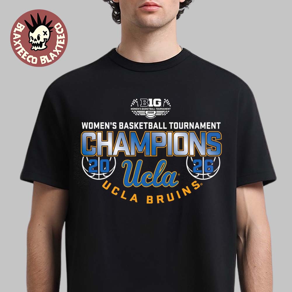 UCLA Bruins Women's Basketball Back To Back Big 10 Tournament Champions Locker Room T-Shirt UCLA Bruins Women's Basketball Back To Back Big 10 Tournament Champions Locker Room T-Shirt