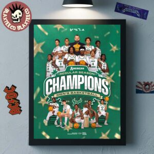 USF South Florida Bulls Men’s Basketball 2025 2026 ACC Regular Season Champions Home Decor Poster Canvas