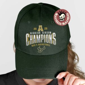 USF South Florida Bulls Men’s Basketball 2025 2026 ACC Regular Season Champions Locker Room Green Cap Hat Snapback