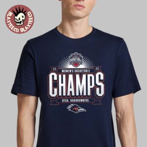 UTSA Roadrunners 2026 American Conference Women’s Basketball Tournament Champions Locker Room T-Shirt