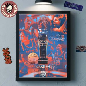 UTSA Roadrunners Women’s Basketball 2026 American Conference Tournament Champions Home Decor Poster Canvas