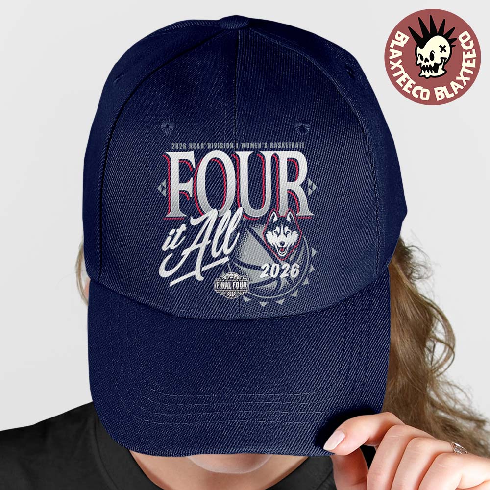 Uconn Huskies Women's Basketball 2026 NCAA Final Four Zone Move Four It All Navy Cap Hat Snapback Uconn Huskies Women's Basketball 2026 NCAA Final Four Zone Move Four It All Navy Cap Hat Snapback