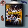 St John’s Red Storm Men’s Basketball Back To Back 2026 Big East Tournament Champions Poster Canvas