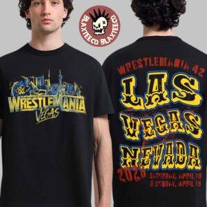 WWE Wrestlemania 24 Vegas 2026 Luck Is A Lie Graphic Two Sided T-Shirt
