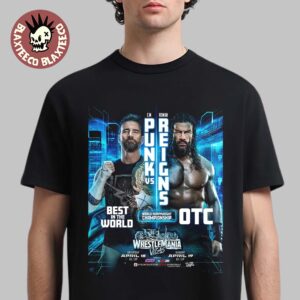 WWE Wrestlemania 42 Vegas 2026 Main Event CM Punk Vs Roman Reigns T-Shirt