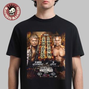 WWE Wrestlemania 42 Vegas 2026 Main Event Match Cody Rhodes Vs Randy Orton For The Undisputed WWE Championship T-Shirt