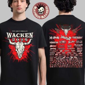 Wacken Open Air 2026 Festival The Anniversary Full Lineup In Wacken Germany From July 29 To August 1 2026 T-Shirt