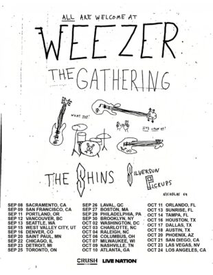 Weezer The Gathering Tour 2026 North America City Dates