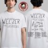 Weezer The Gathering Tour 2026 North America City Dates Two Sided T-Shirt