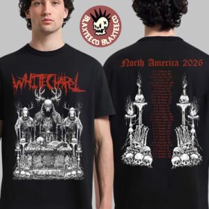 Whitechapel North America Tour 2026 Venue Merch Tee Graphic With Dates Back Two Sided T-Shirt