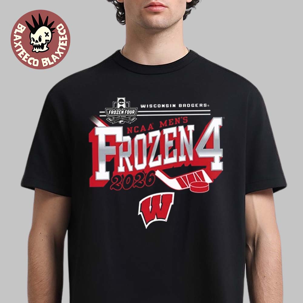 Wisconsin Badgers Men's Hockey 2026 NCAA Frozen Four Vegas T-Shirt Wisconsin Badgers Men's Hockey 2026 NCAA Frozen Four Vegas T-Shirt