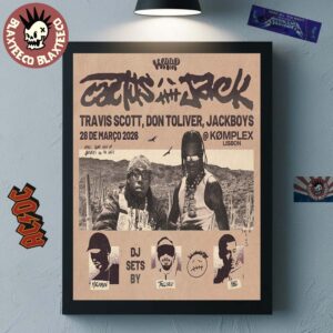Wrap X Cactus Jack Show With Travis Scott Don Toliver And Jackboys On March 28 2026 Poster Canvas
