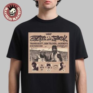 Wrap X Cactus Jack Show With Travis Scott Don Toliver And Jackboys On March 28 2026 T-Shirt