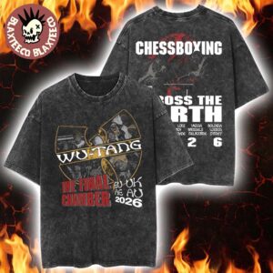 Wu Tang Clan The Final Chamber 2026 Tour Merch Chessboxing Across The Earth International Retro Washed Tee