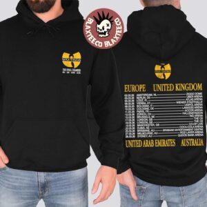 Wu Tang Clan The Final Chamber 2026 Tour Merch International Hoodie
