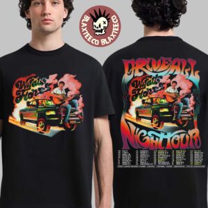 Wyatt Flores Drive All Night Tour 2026 North America Schedule Dates Two Sided T-Shirt