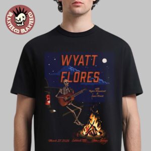 Wyatt Flores Lubbock Texas 2026 Venue Poster At Cook’s Garage On March 27 2026 T-Shirt