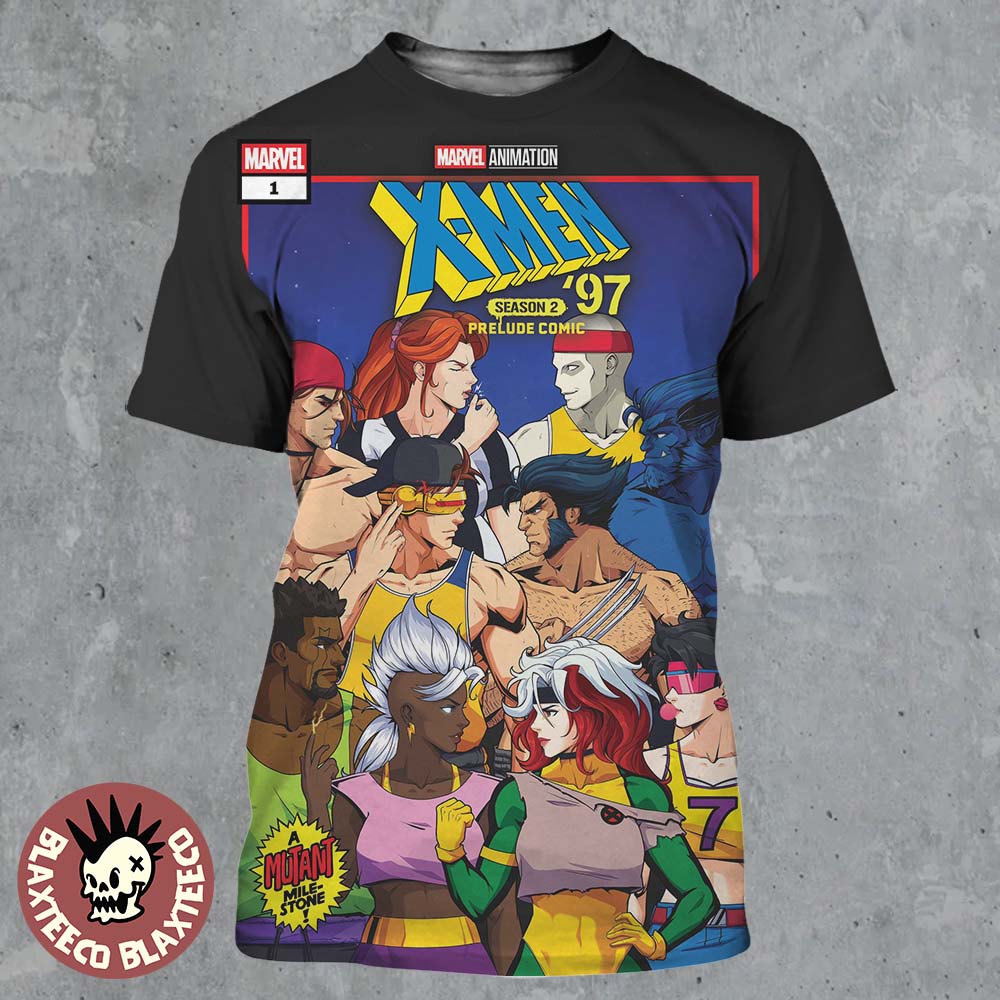 X-Men 97 Season 2 Prelude Comic Issue 1 A Mutant Milestone Comic Cover All Over Print Shirt X-Men 97 Season 2 Prelude Comic Issue 1 A Mutant Milestone Comic Cover All Over Print Shirt