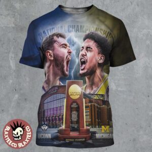 2026 NCAA Division 1 Men’s Basketball National Championship UConn Huskies Vs Michigan Wolverines Matchup Two Teams One Goal All Over Print Shirt