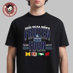 2026 NCAA Frozen Four Las Vegas Teams Matchup Logo T-Shirt