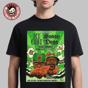 420 On The Rocks 2026 Ice Cube And Snoop Dogg Headliner In Morrison Colorado At Red Rocks Amphitheatre On April 20 2026 T-Shirt