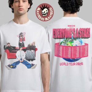 5 Seconds Of Summer Everyone’s A Star World Tour 2026 Merch Band Photo White T-Shirt