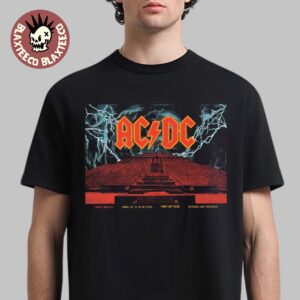 ACDC CDMX Mexico 2026 Venue Poster At Estadio GNP Seguros On April 7 11 15 2026 T-Shirt