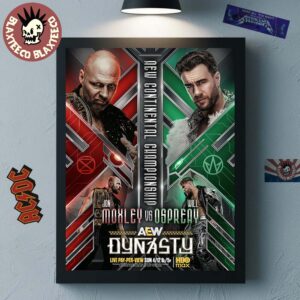 AEW Continental Championship Jon Moxley Vs Will Ospreay April 12 2026 Home Decor Poster Canvas