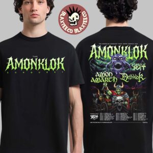 Amonklok Conquest Tour North America 2026 With Castle Rat Amon Amarth And Dethklok T-Shirt