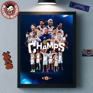 Auburn Tigers Men’s Basketball 2026 NIT Champions Home Decor Poster Canvas