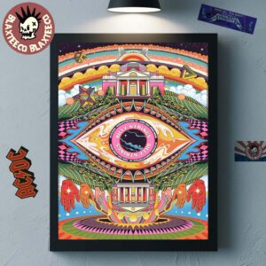 Billy Strings Charlottesville Virginia 2026 Night 1 And 2 Combined Gig Poster At John Paul Jones Arena On April 17 And 18 2026 The Eye Art Poster Canvas