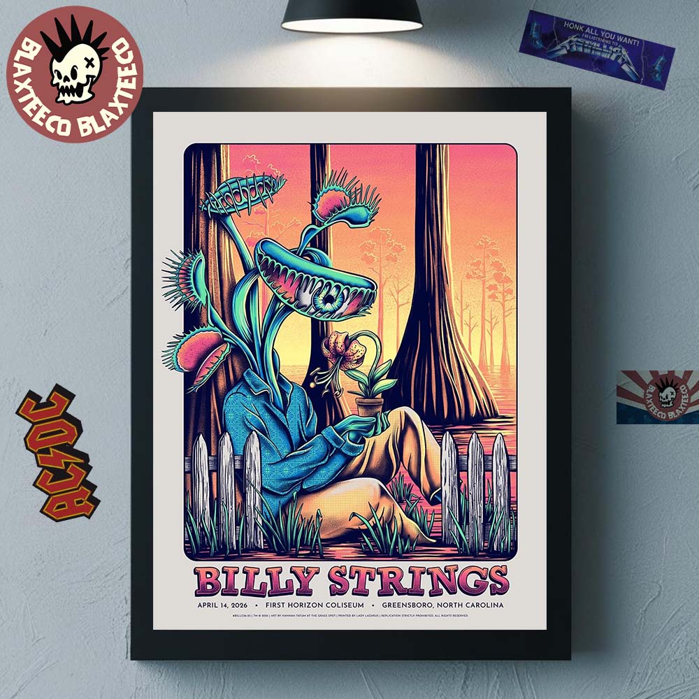 Billy Strings Greensboro North Carolina 2026 Venue Poster At First Horizon Coliseum On April 14 2026 Poster Canvas Billy Strings Greensboro North Carolina 2026 Venue Poster At First Horizon Coliseum On April 14 2026 Poster Canvas