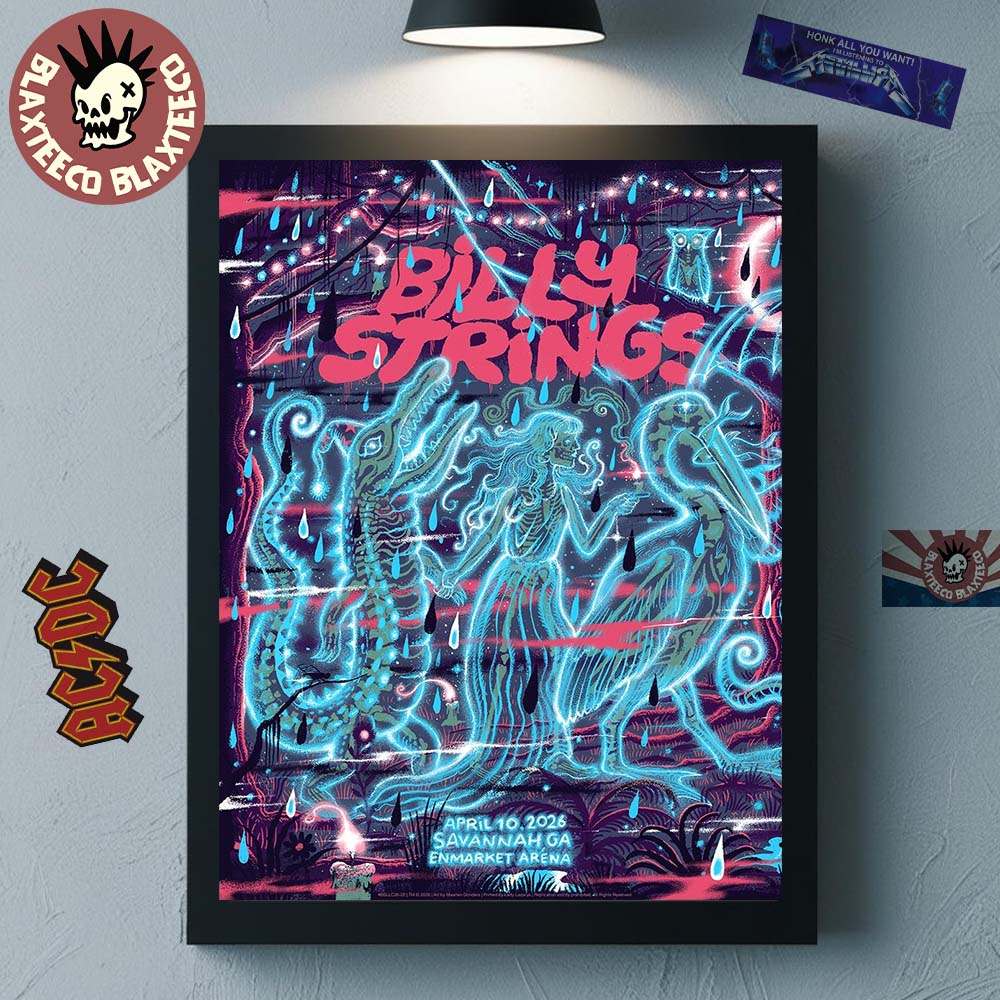 Billy Strings Savannah Georgia 2026 Night 1 Venue Poster At Enmarket Arena On April 10 2026 Home Decor Poster Canvas Billy Strings Savannah Georgia 2026 Night 1 Venue Poster At Enmarket Arena On April 10 2026 Home Decor Poster Canvas