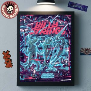 Billy Strings Savannah Georgia 2026 Night 2 Venue Poster At Enmarket Arena On April 11 2026 Home Decor Poster Canvas
