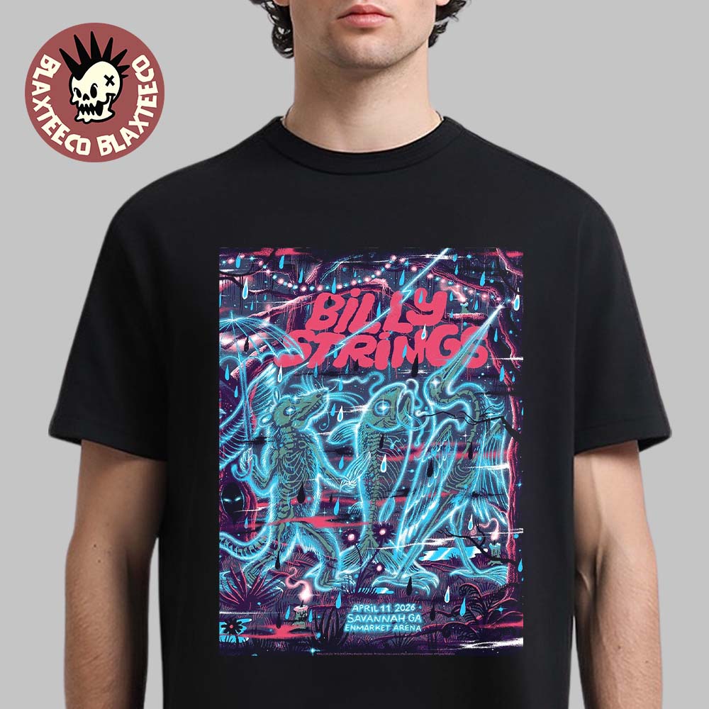 Billy Strings Savannah Georgia 2026 Night 2 Venue Poster At Enmarket Arena On April 11 2026 T-Shirt Billy Strings Savannah Georgia 2026 Night 2 Venue Poster At Enmarket Arena On April 11 2026 T-Shirt