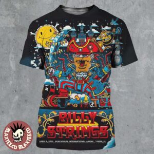 Billy Strings Tampa Florida 2026 Merch Gig Poster At Benchmark International Arena On April 8 2026 The Pirate Art All Over Print Shirt