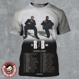 Chris Brown And Usher The R&B Tour Raymond And Brown 2026 North America Schedule Dates All Over Print Shirt