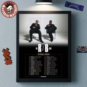 Chris Brown And Usher The R&B Tour Raymond And Brown 2026 North America Schedule Dates Home Decor Poster Canvas