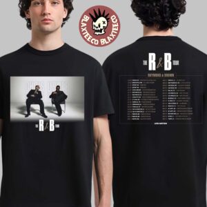 Chris Brown And Usher The R&B Tour Raymond And Brown 2026 North America Schedule Dates Two Sided T-Shirt