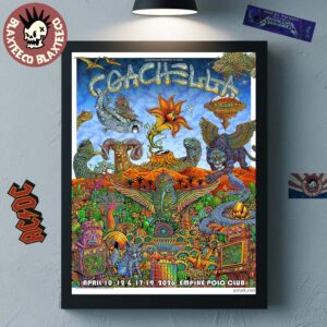 Coachella 2026 Special 25th Anniversary Poster Indio California At Empire Polo Clun On April 10-12 And 17-19 2026 Home Decor Poster Canvas