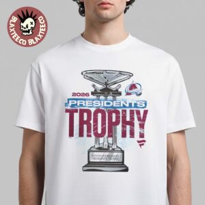 Colorado Avalanche NHL 2026 Presidents Trophy Winner Stanley Cup Playoffs 2026 Fanatics T-Shirt