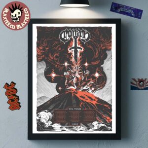 Conan Band US Tour 2026 Merch City Dates Poster Canvas For Home Decor