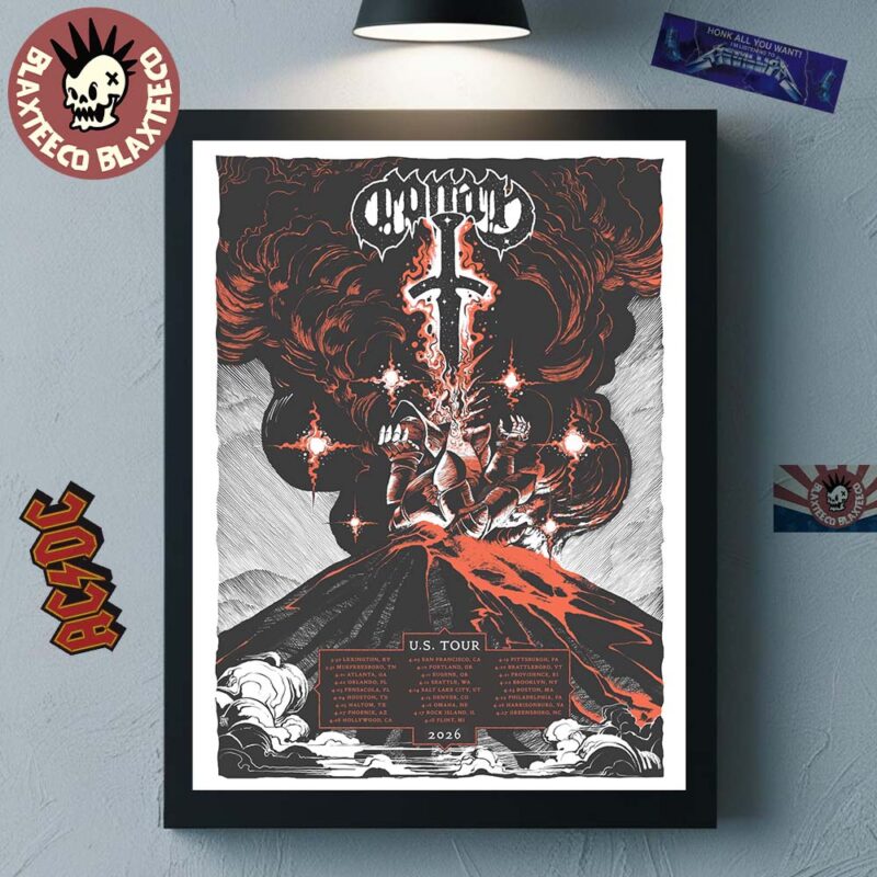 Conan Band US Tour 2026 Merch City Dates Poster Canvas For Home Decor ...