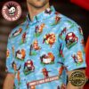 Deadpool And Wolverine RSVLTS Bubs of a Feather Parrot Button Short Sleeve Hawaiian Shirt