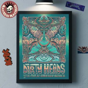 Dirty Heads Temple Arizona 2026 Exclusive Poster At Reggae Rise Up Arizona 26 On April 17 Home Decor Poster Canvas