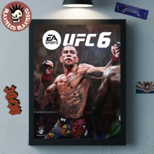 EA Sports UFC 6 Alex Pereira Standard Edition Cover Athlete Home Decor Poster Canvas
