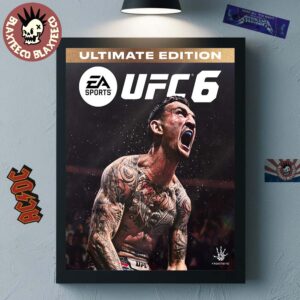 EA Sports UFC 6 Max Holloway Ultimate Edition Cover Athlete Home Decor Poster Canvas