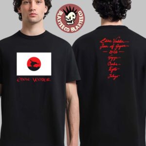Eddie Vedder Japan 2026 Tour Merch Flag T-Shirt