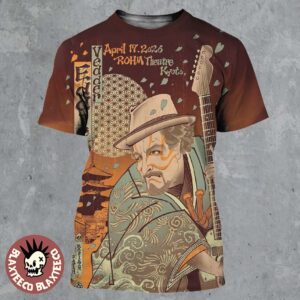 Eddie Vedder Kyoto Japan 2026 Venue Poster At Rohm Theatre Kyoto On April 17 2026 All Over Print Shirt