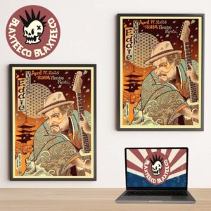 Eddie Vedder Kyoto Japan 2026 Venue Poster At Rohm Theatre Kyoto On April 17 2026 Home Decor Poster Canvas